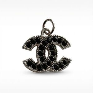 Black and Silver Logo Pendant